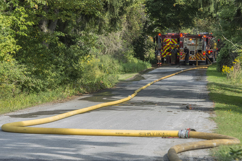 Animals spared in barn fire